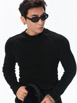 Slim Brushed Raglan Top
