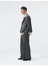 Merino Wool Pleated Elastic Waist Pants