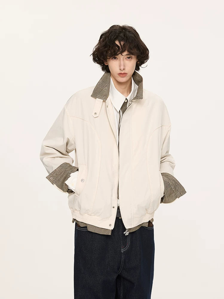 Houndstooth Harrington Jacket