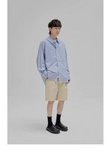 Striped Paneled Pocket Shirt
