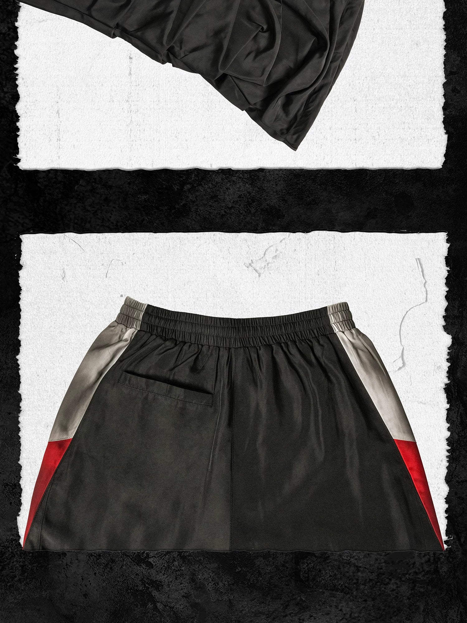 Bloodfang Pleated Flared Color Block Joggers