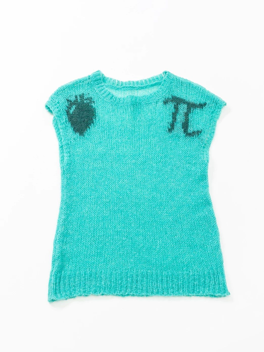 Handmade Vintage Cutout Fishnet Sleeveless Sweater