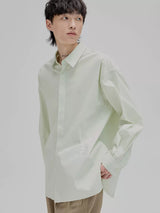 Basic Embroidered Pima Cotton Blend Shirt