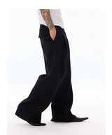 Wrinkle-Resistant Pleated Trousers