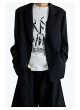 Merino Wool Raw Edge Blazer