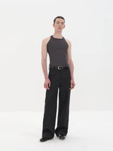 Wrinkle Free Straight Wool Dress Pants