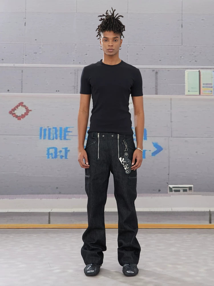 Hip Hop Stretchy Ribbed Slim Tee
