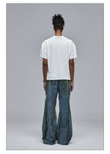 American Wide-Leg Washed Dirtyfit Jeans