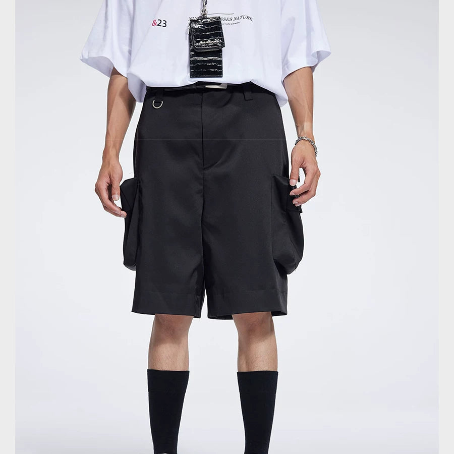 Men's Loose Tailored Pocket Shorts