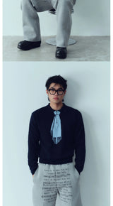 Short Jacquard Casual Wool Sweater