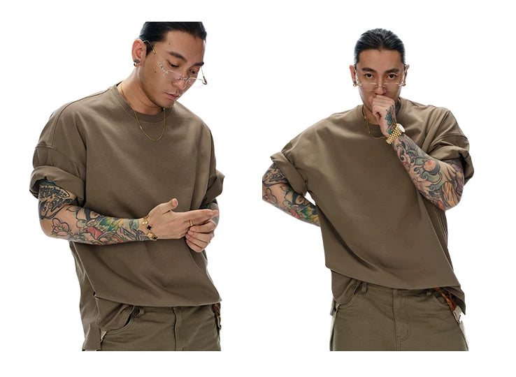 Men's Heavyweight Loose Solid Tee