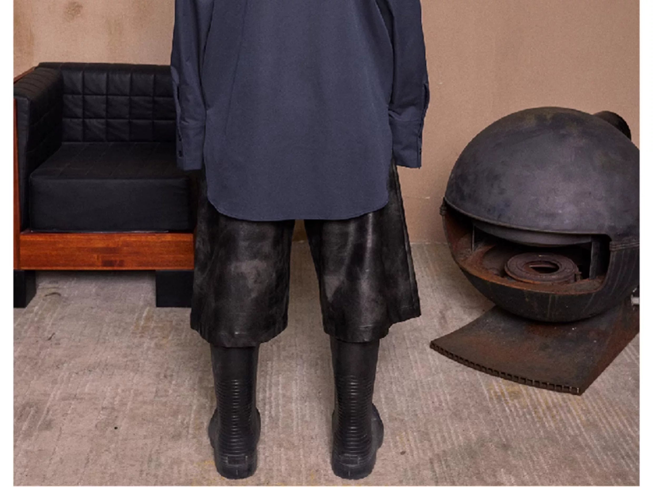 Loose Cutout Detachable Hooded Printed Shirt