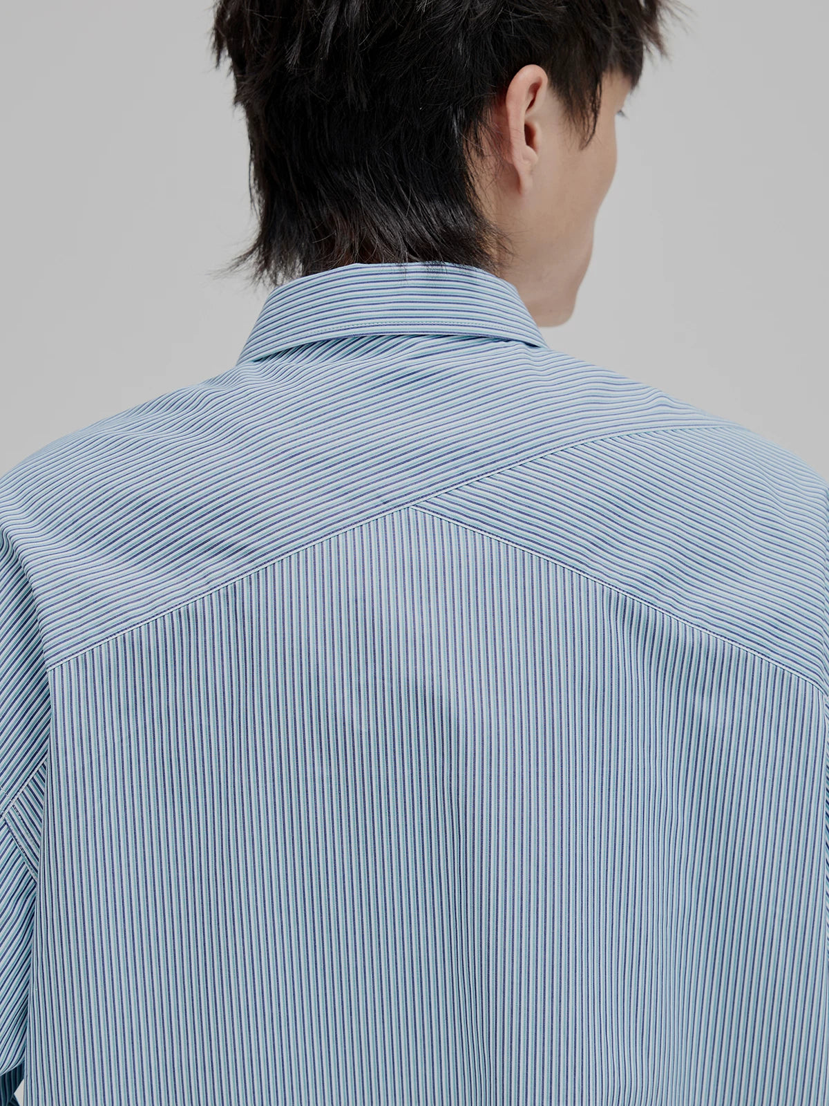 Striped Paneled Pocket Shirt