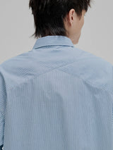 Striped Paneled Pocket Shirt