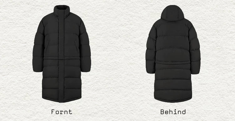Versatile 90% Down Detachable Waterproof Jacket