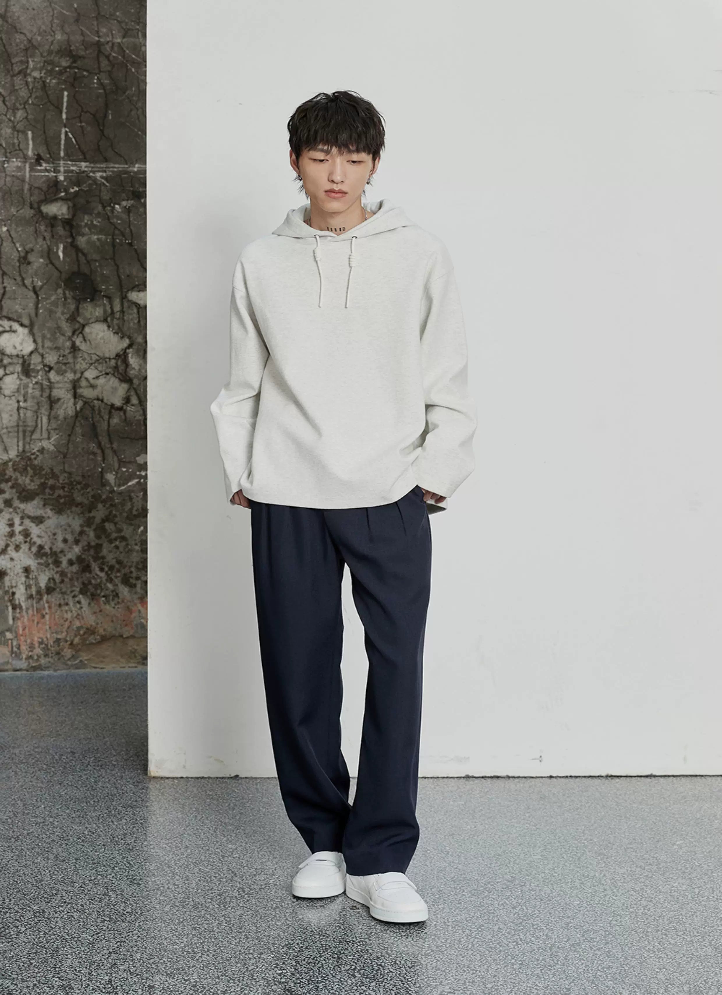 Pleated Wide Leg Suit Pants