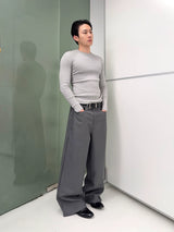 Lightweight Ribbed Knit Long Sleeve
