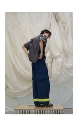Reflective Multi-Pocket Nylon Cargo Pants