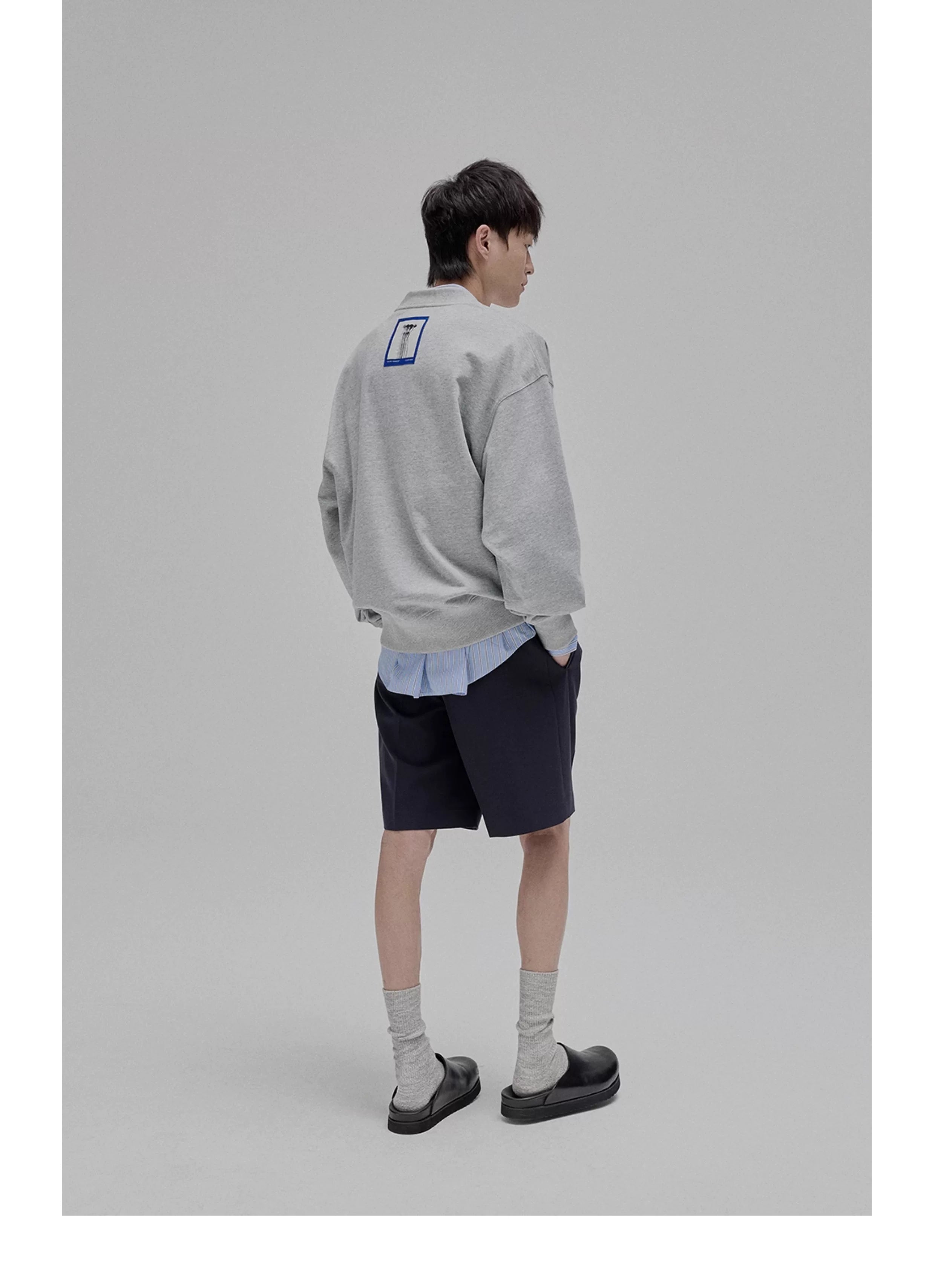 Draped Drawstring Wide Shorts