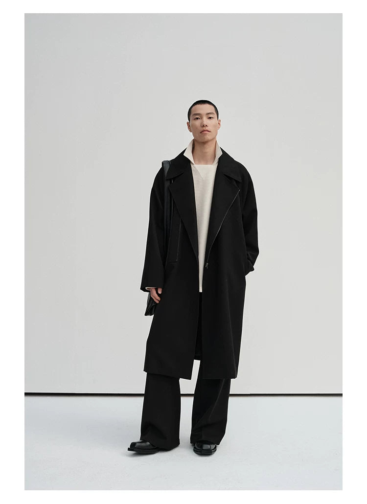 Waist-Adjustable Striped Flared Merino Wool Pants