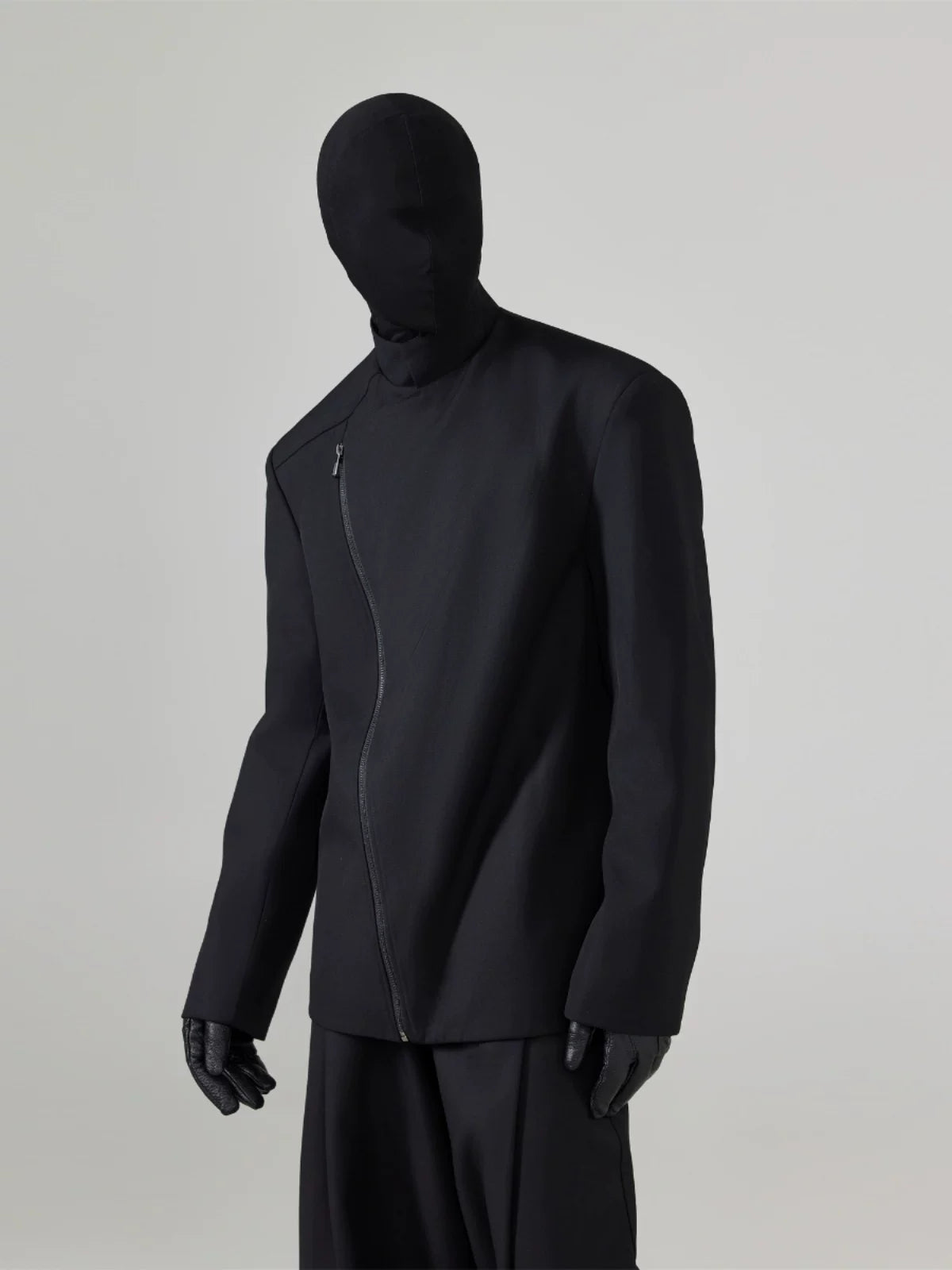 Black Loose Men's Suit Coat