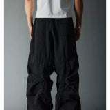 Waterproof Irregular Zippered Baggy Trench Pants
