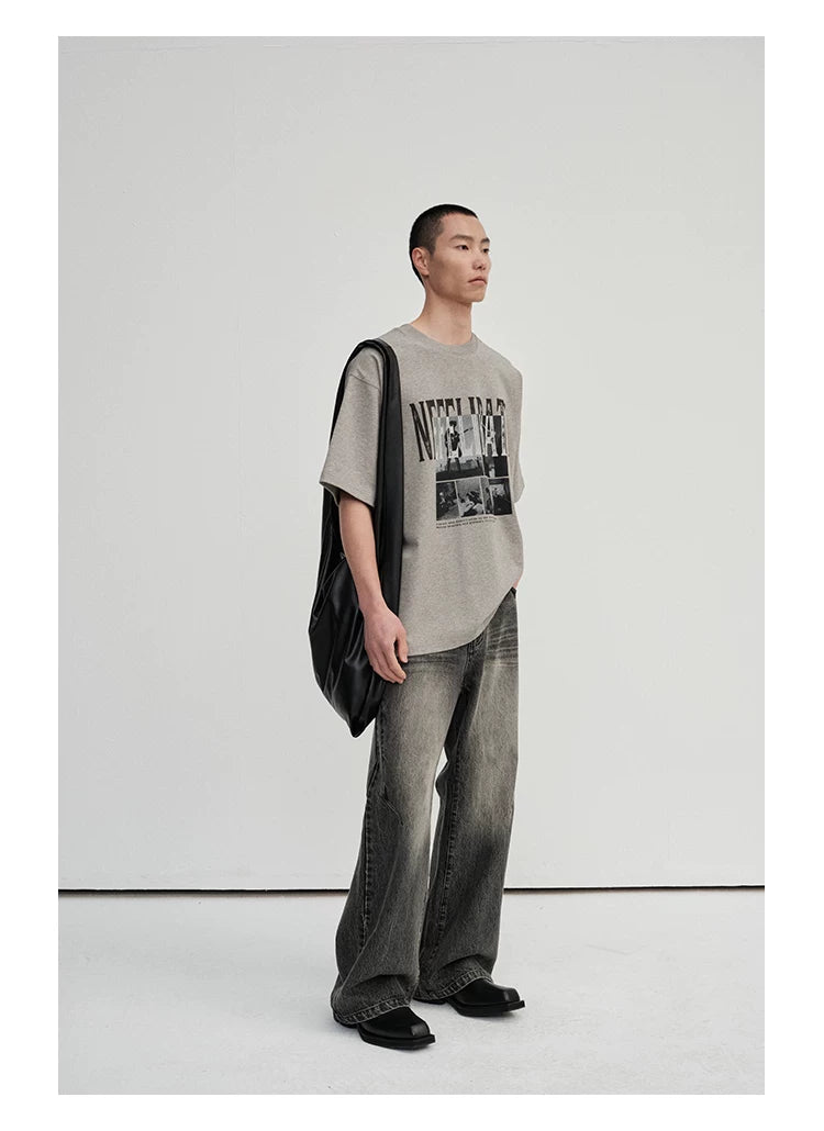 300G Double Yarn Printed Tee