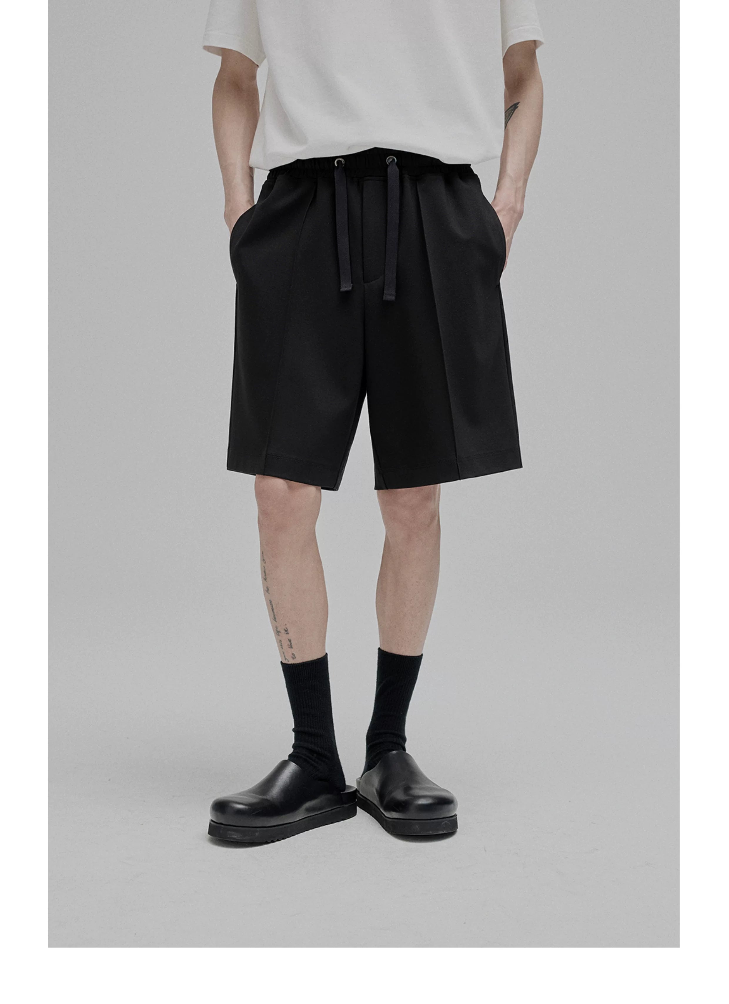 Tie Waist Straight Leg Knit Pants