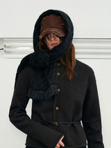 Thick Warm Cable Knit Tassel Scarf