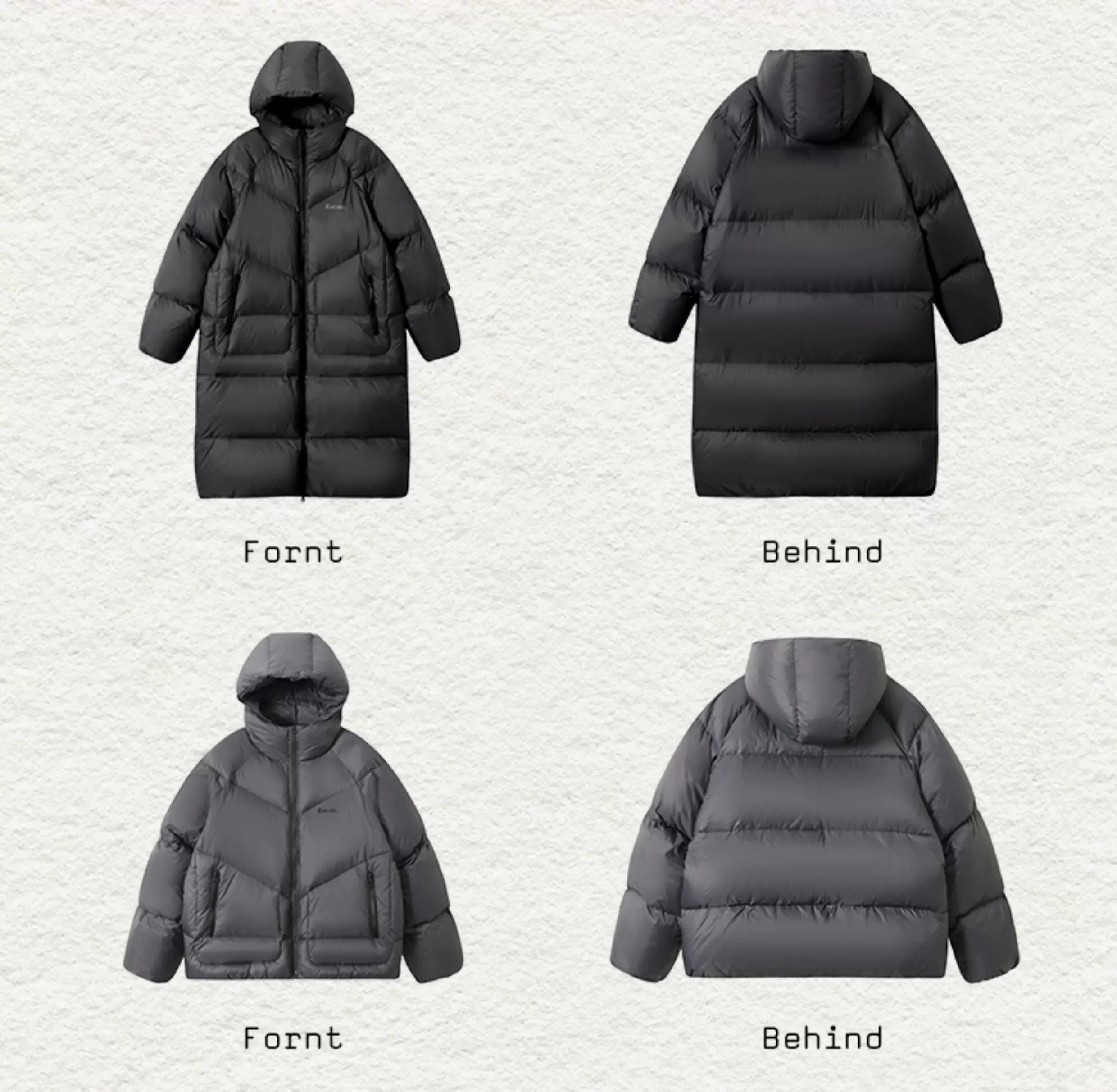 90% White Duck Down Winter Coat