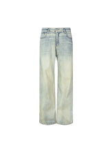 Men's Vintage Washed Loose Straight Jeans