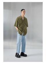 Distressed Patched Denim Pants