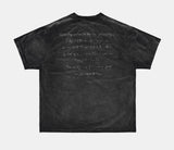 Heavyweight Loose Washed Gray Printed Tee