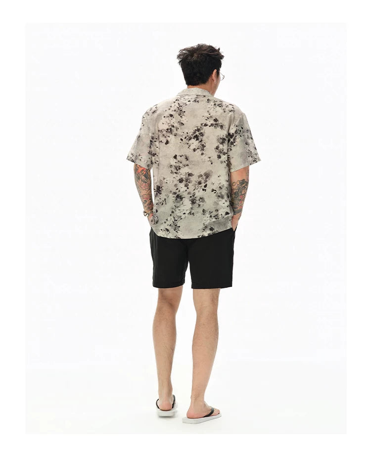 Muted Rose Silk Hawaiian Shirt