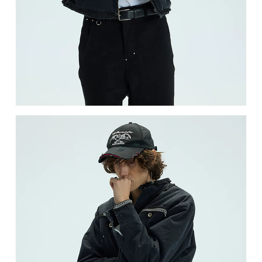 Chained Short Mock Neck Puffer Coat