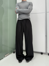 Elastic Waist Suit Pants