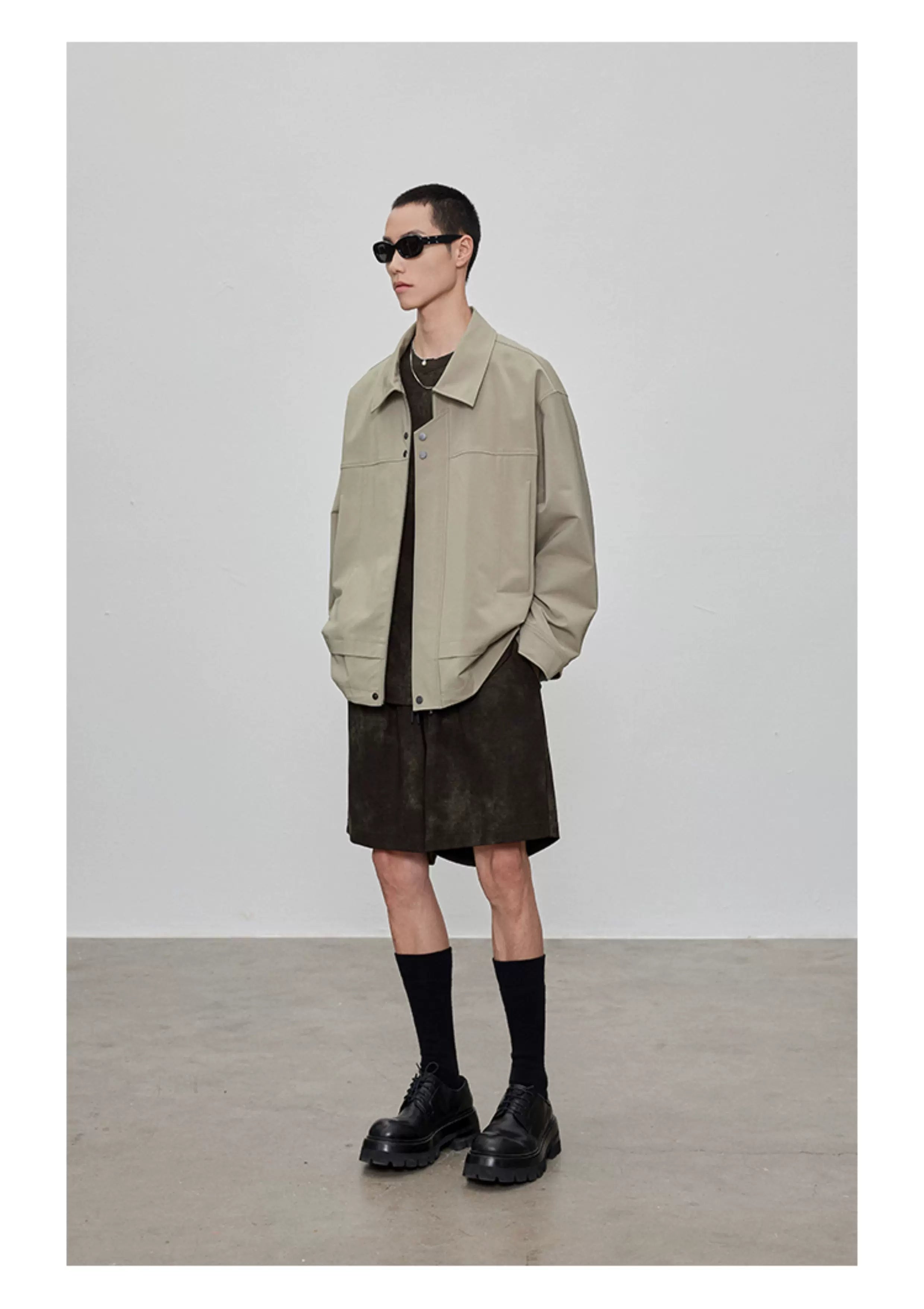 Square Collar Boxy Jacket