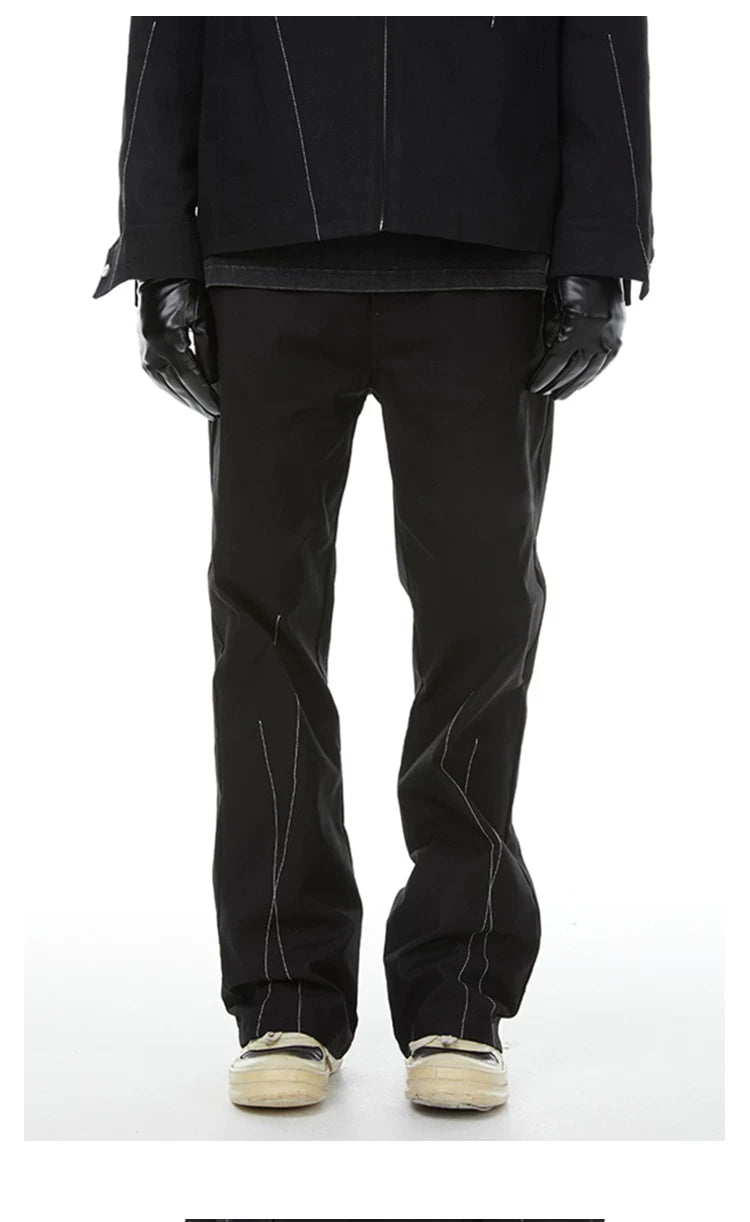 Loose Straight-Leg 360g Twill Pants