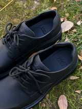 Men's Square Toe Leather Derby Shoes