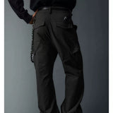 Adjustable Zipper Flared Baggy Cargo Pants