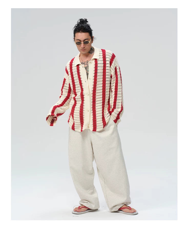 100% Cotton Knit Striped Top