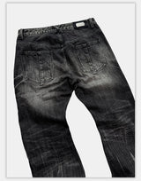 Vintage Dark Wash Curved Jeans