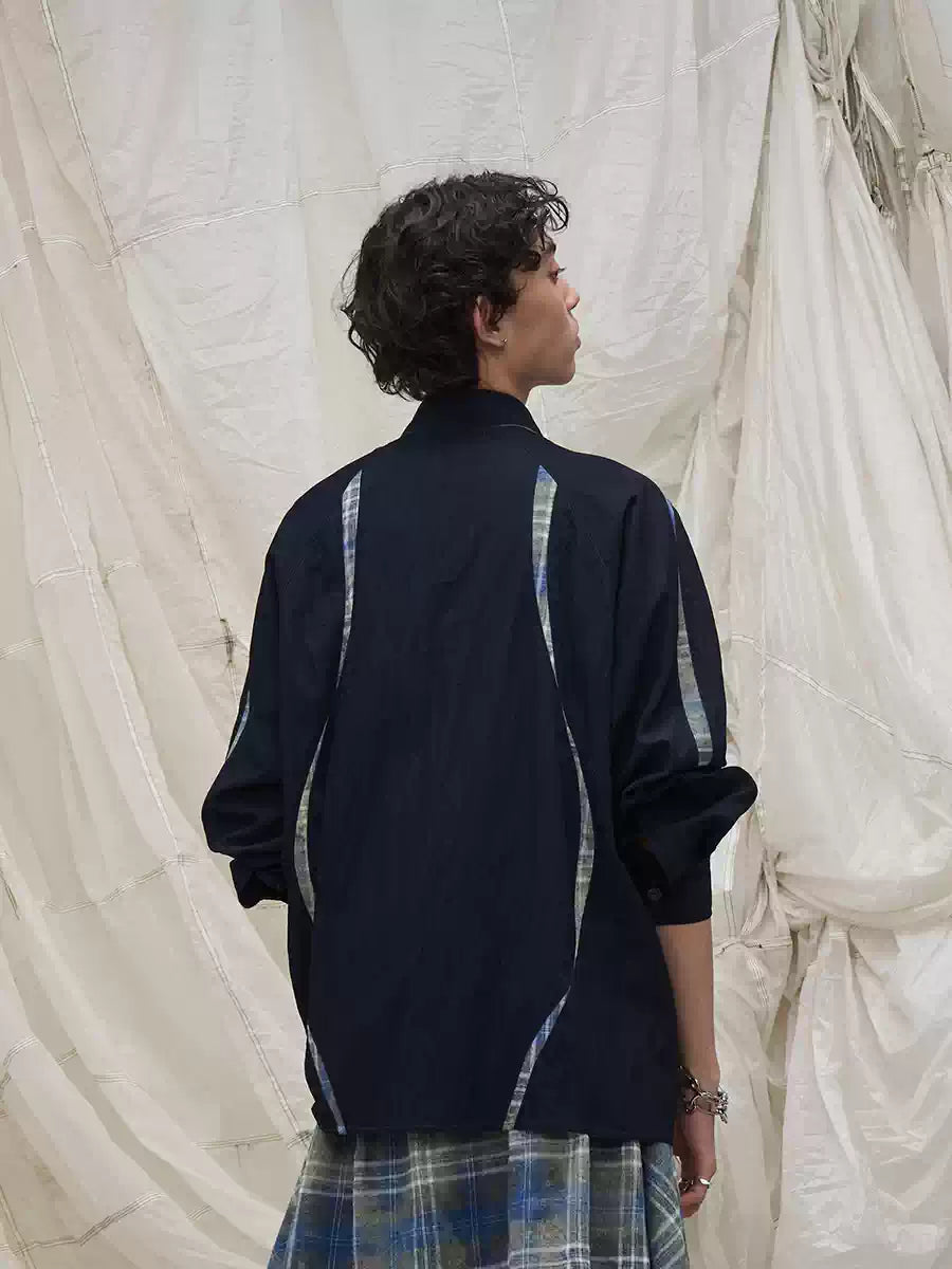 Washed Denim Split Shirt