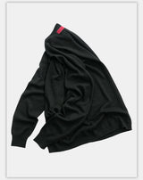 Fitted Dark Tailored Merino Cashmere Sweater