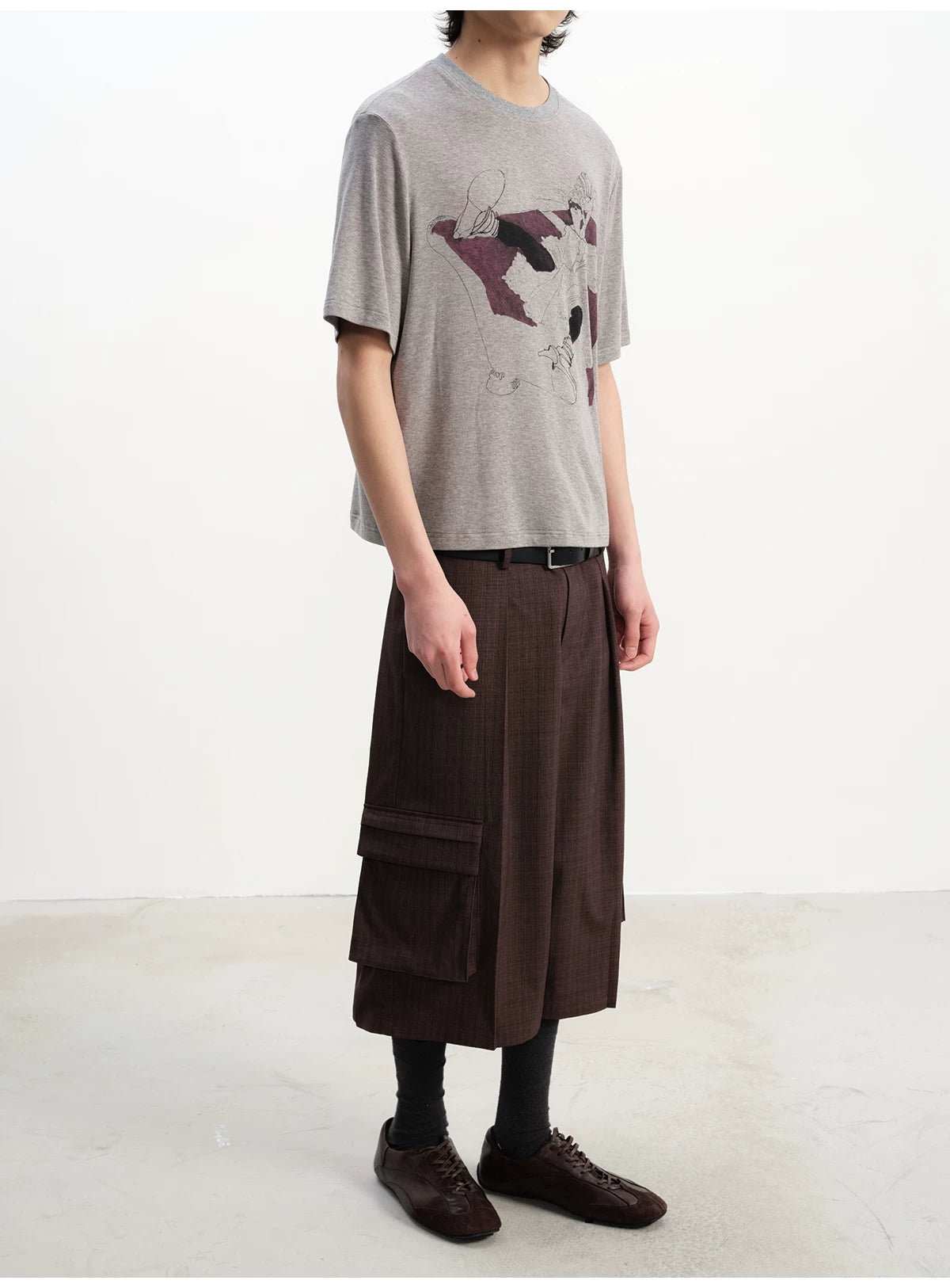 Purple Sofa Print Short Sleeve Tee