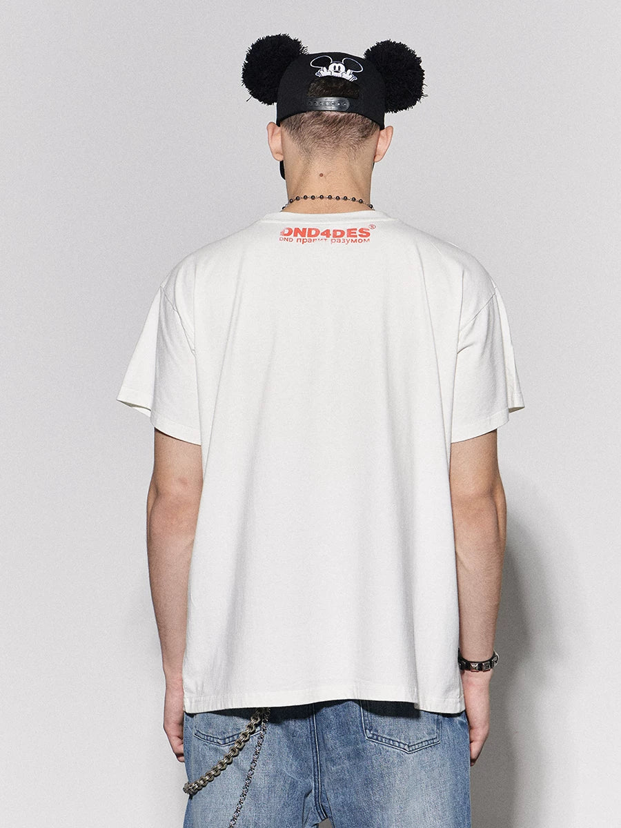 Rhinestone Mickey Print Tees