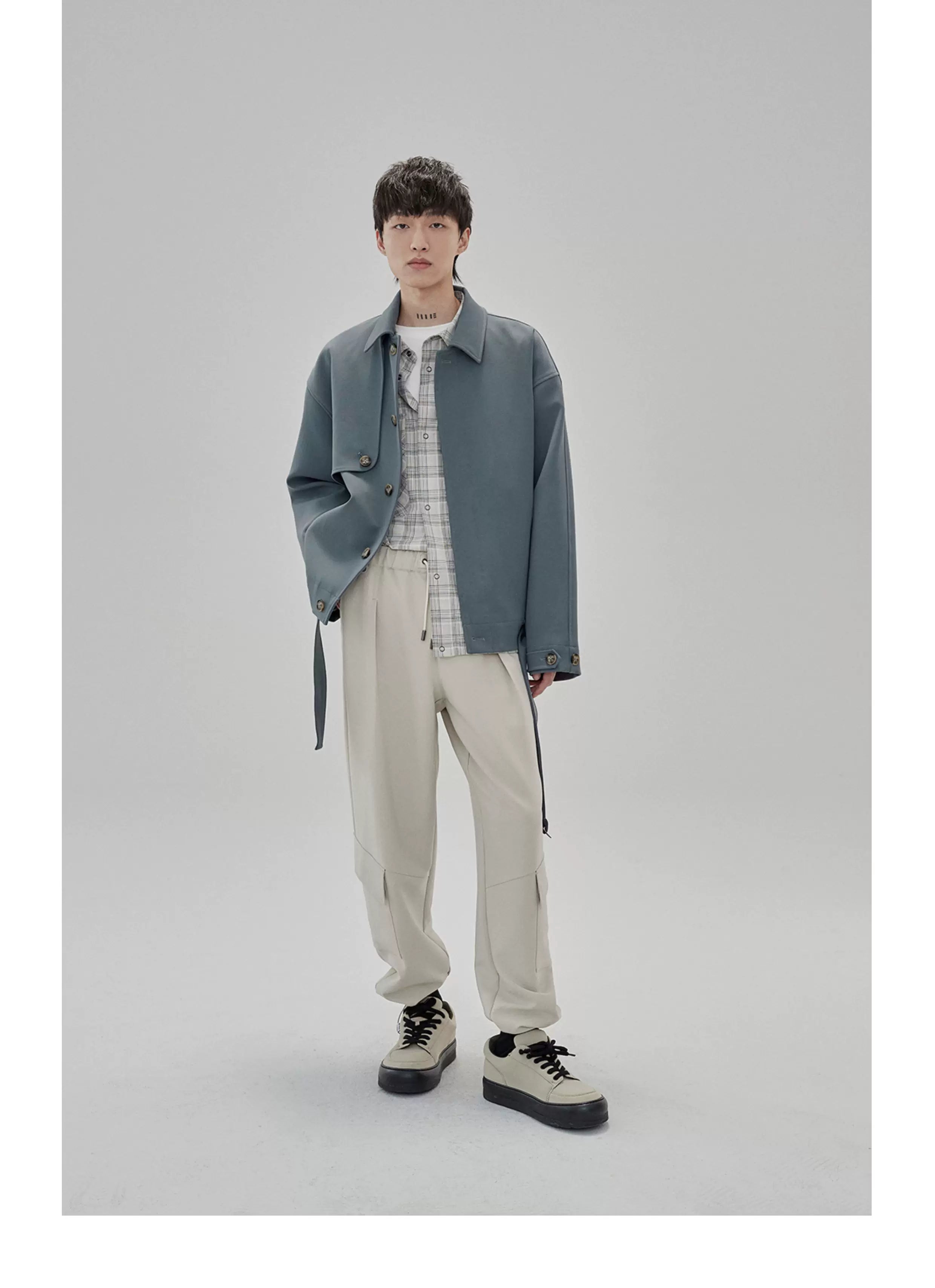 Tapered Drawstring Pocket Cargo Pants