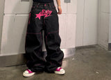 2000s Pink Baby Bootleg Straight Jeans