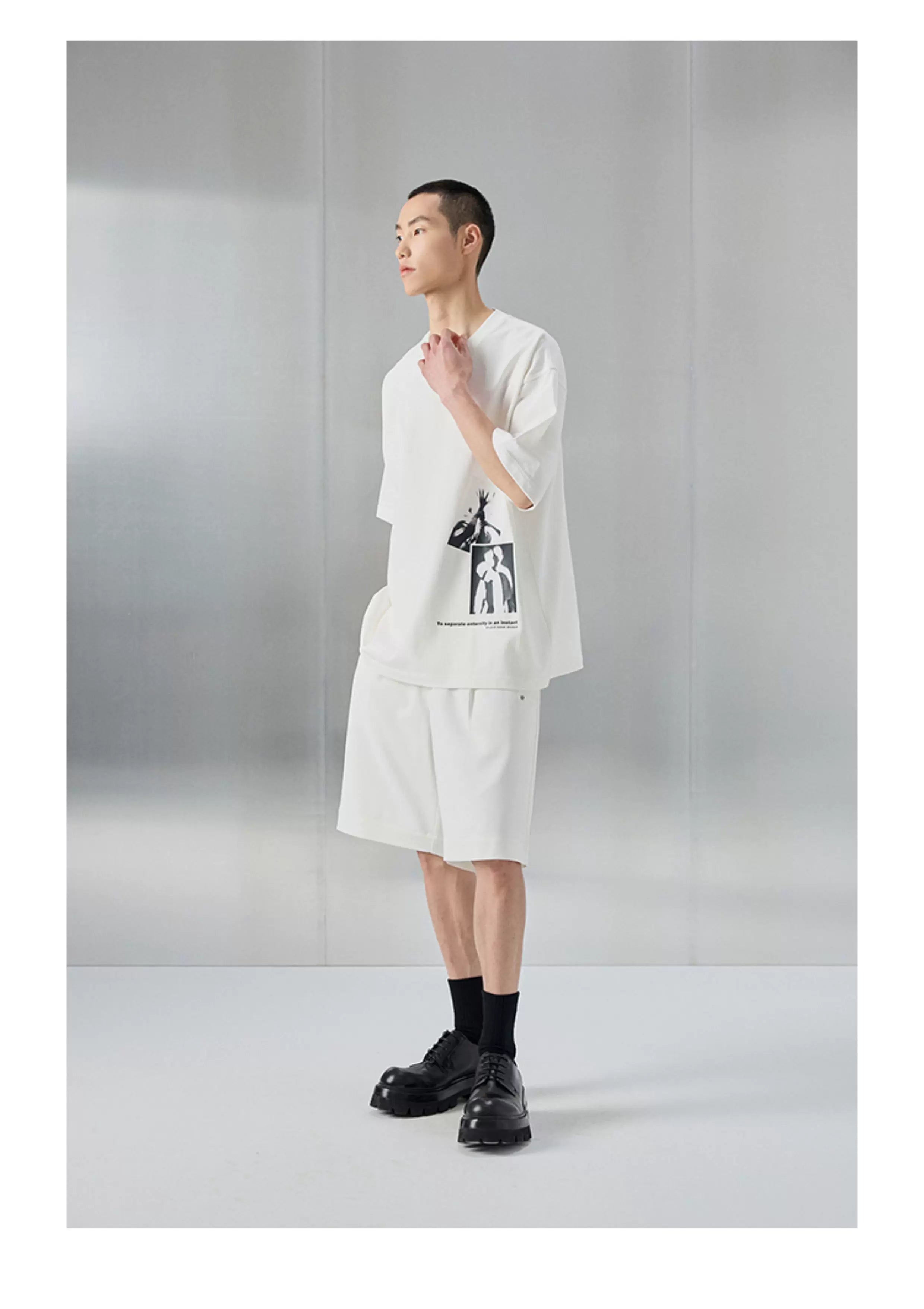 Oversized Heavyweight Double Yarn Printed Tee