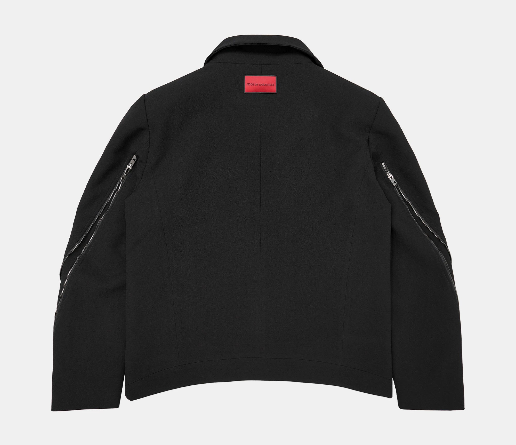 Dark Matte High Collar Zip Jacket